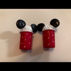Inspired Mickey Mouse mocha earrings